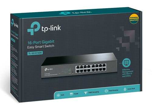 Switch Tp-link Tl-sg1016de 10/100/1000mbps Gigabit Rackeable