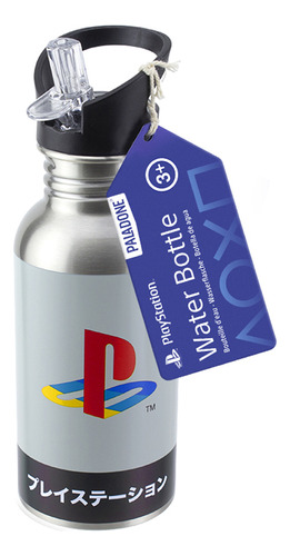 Botella De Playstation Her Metal Water Bott W Straw