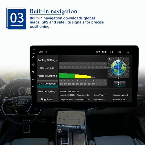 Imagen 4 de 10 de Estéreo Para Auto 1din Wifi Gps Android 9.1 De 10 In