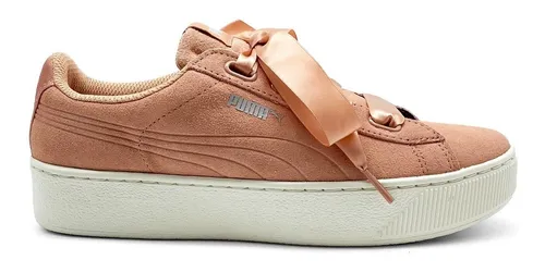 Tênis puma vikky sales platform ribbon feminino