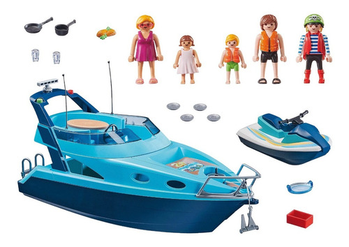 Playmobil 70630 Yate Con Moto De Agua Del Funpark 74 piezas