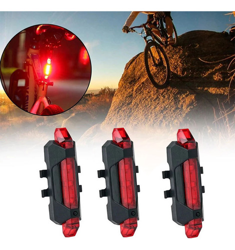 Juego De Lámparas Para Bicicleta 360 Grados, Impermeables, D