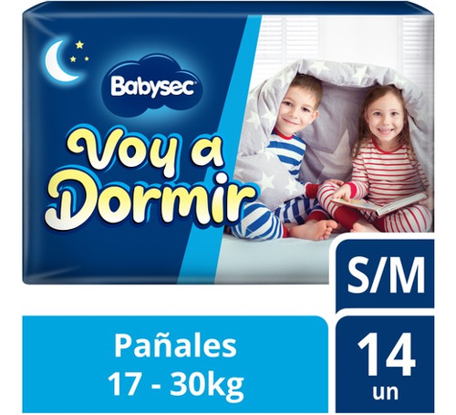 Pañales Bebé Babysec Voy A Dormir 14 Un S/m