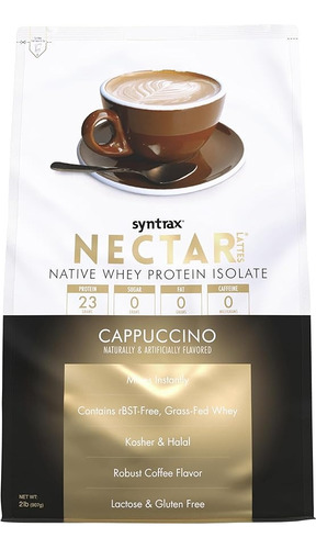Syntrax Nutrition Nectar Lattes, Aislado De Proteín 2 Lbs