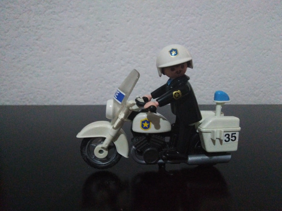 PLAYMOBIL X2 ANTENAS ANTENA MOTOS MOTO MOTOCICLETAS MOTORISTAS MOTEROS POLICIAS 