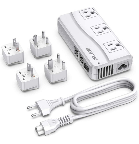 Convertidor De Viaje Universal 220v A 110v 250w+carga Usb