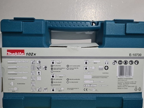 Set Brocas Puntas Llaves Herramientas 102 Pcs Makita E-10730