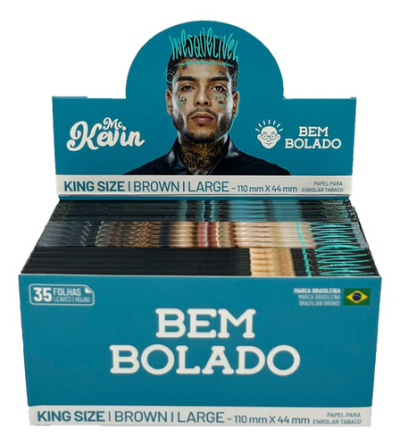 Caixa Seda Bem Bolado Mc Kevin Brown King Size Large