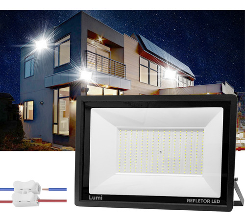 Refletor Led Holofote Smd Flex 500w 127/220V Ip67 Luz Branco Frio