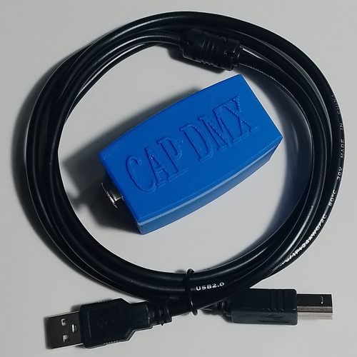 Combo Interface Usb Dmx 512 Azul + Terminador Dmx 120