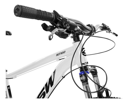 Bicicleta Mtb 29 Ksw Xlt100 12 Marchas Relação Shimano Deore Cor Branco/preto