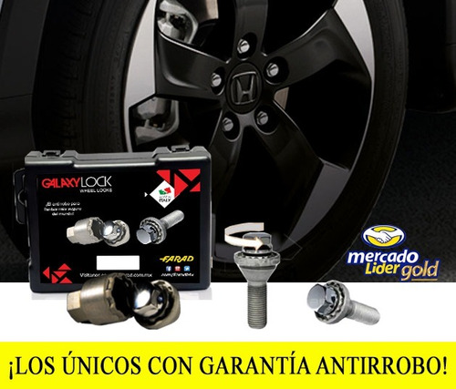 Tuercas De Seguridad Galaxylock Touring Hrv 18 Envió Gratis