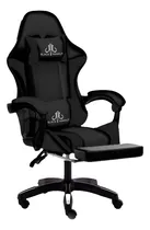 Comprar Silla Gamer Ergonómica Escritorio Reclinable Reposapies Color Negro Material del tapizado Cuero sintético