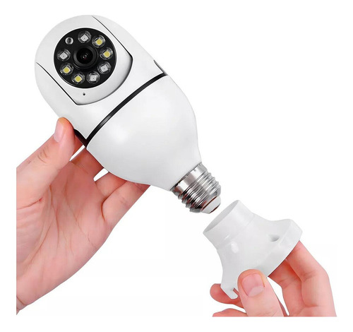 Aa Cámara Ip Inteligente, Lámpara Panorámica, Wifi Y Espía