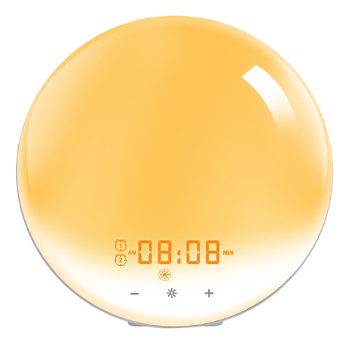 Rt Candeeiro Mesa Despertador Radio Fm Snooze Solar Light