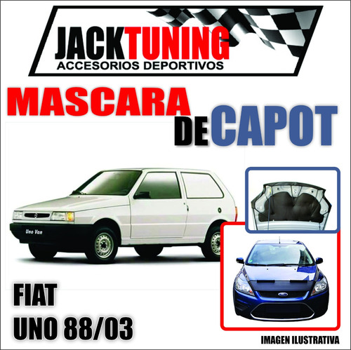 Mascara De Capot Fiat Uno 88/03 En Ecocuero