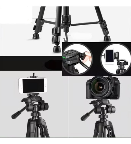 Tripode Camara Celular 3 Secciones 1.67m+soporte+funda 3560