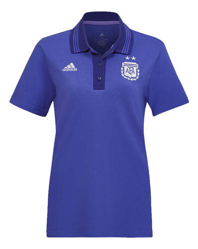 Remera adidas Afa 3 Stripes Mujer Fútbol Azul