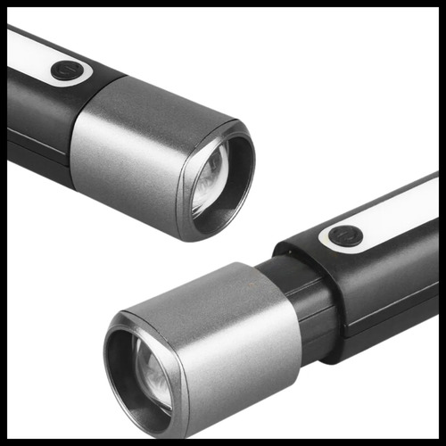 Linterna Táctica Recargable Luz Blanca Fría Zoom Con 6 Modos