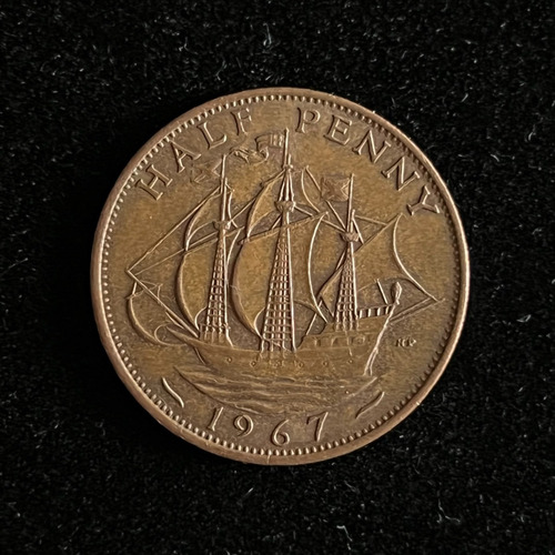 Moeda Oficial Inglaterra Half Penny (anos Variados)