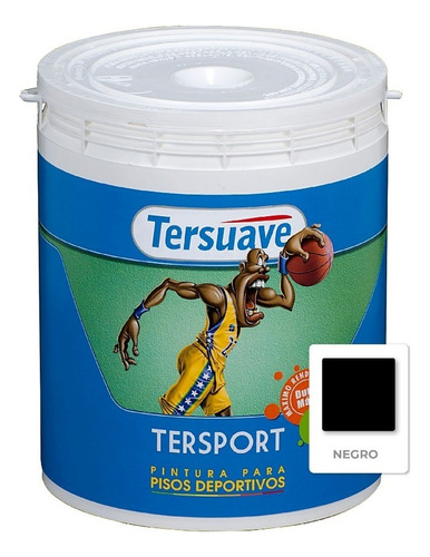 Tersuave Tersport Piso Deportivo Acuoso 4lt - Mix Color Negro