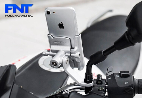 Soporte De Celular Para Moto De Aluminio Motowolf