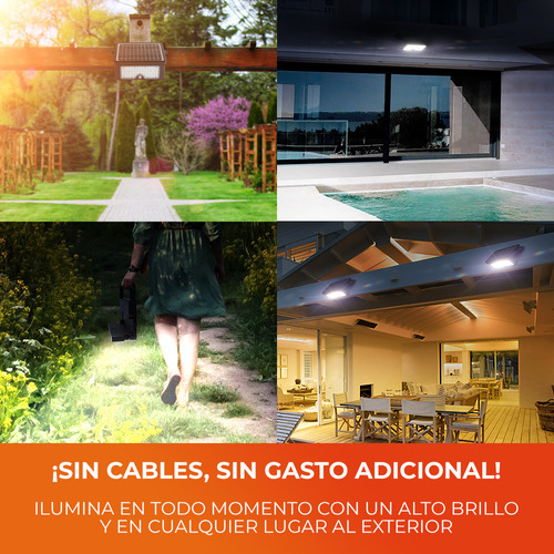 Lámpara Solar Led 10w Suburbana Batería Sensor Movimiento Color Negro Tecnolite 10solled32vcd65n