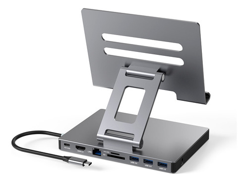 9 En 1 Hub Usb C 3.0 Docking Station Hdmi 4k Soporte Laptop