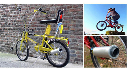 Sistema De Sonido De Escape Para Bicicleta, Tubo De Escape