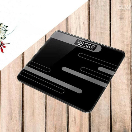 Pesa Balanza Digital Vidrio 180 Kilos Negra + Gramera 3 K
