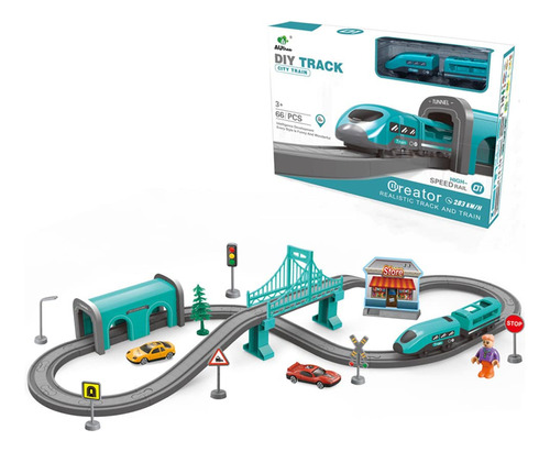 Juego De Tren Para Niños, Rieles De Automóvil, Juguetes D.