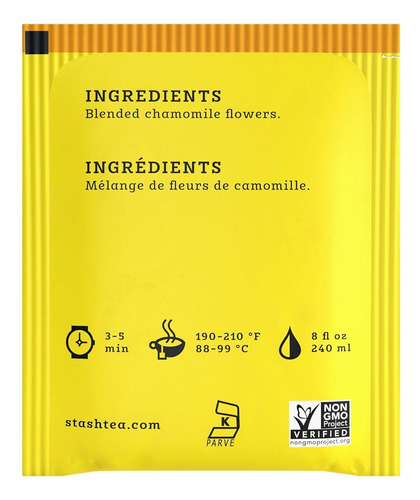 Té Stash herbal en saquitos Manzanilla