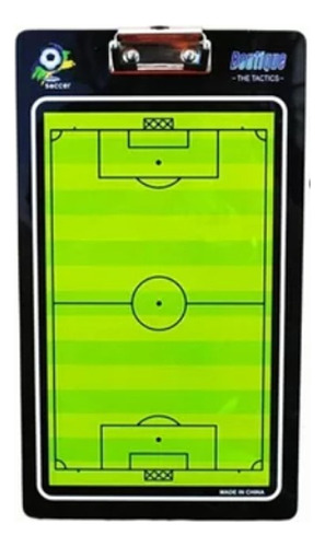 Tabla Tactica Magnetica Futbol Doble Cara +fichas + Marcador Color Verde