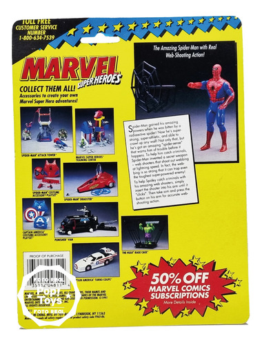 Toy Biz - 1991 - Spider-manreal Web-shooting Action