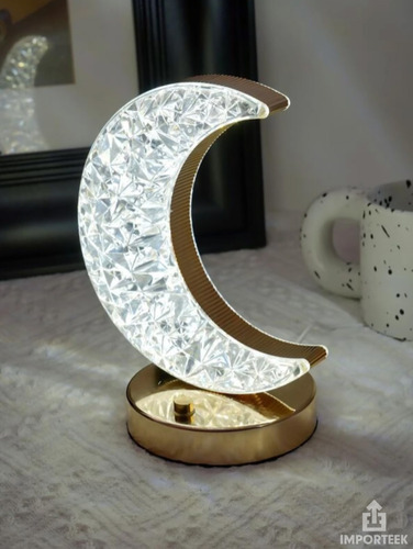 Lampara Luna Luz Led Touch Decorativa Recargable Usb Tipo C