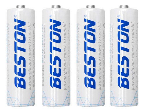 Cargador Beston + 4 Pilas Aa 2700mah