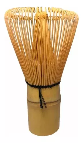 Batidor De Bambu Bamboo Para Te Matcha Con Base