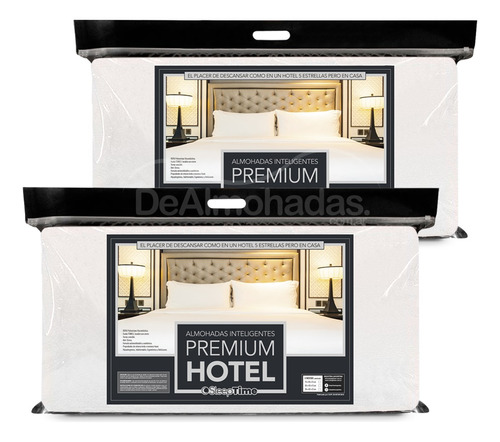 2 Almohadas Inteligentes 85x40 Queen Sleeptime Premium Hotel