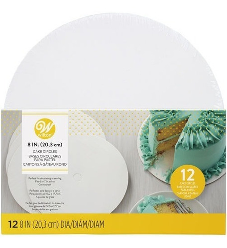 Base Pastel Carton 8'' Wilton 2104-80