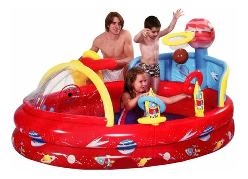 Juego Inflable Acuatico Spaceship Play Pool