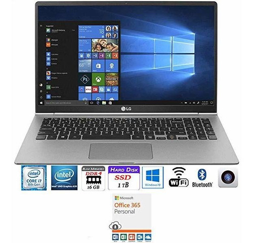 Notebook LG Gram Thin Laptop 15.6 Fhd Ips Touchscreen 8 1170