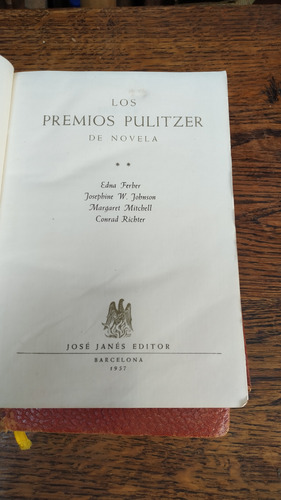 Los Premios Pulitzer Novela 1957 Jose Janes (Usado)