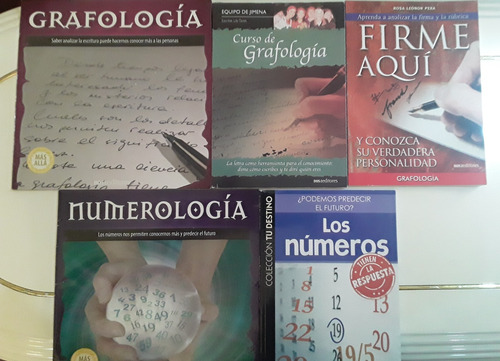 Liros Grafologia Y Numerologia 5 Libros Pagas 3 Te Llevas 5