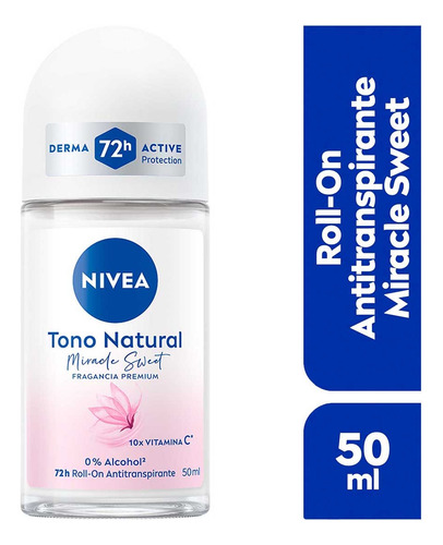 Nivea Tono Natural Miracle Sweet Antitranspirante 72h 50ml Lirio