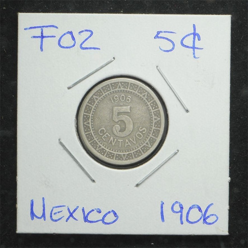 Moneda México 5 Centavos 1906 F02