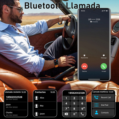 Reloj Inteligente 1.95 Bluetooth Llamada Hombre Smart
