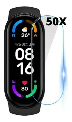 Kit 50 Película Xiaomi Mi Band 6 + Kit De Aplicação Atacado