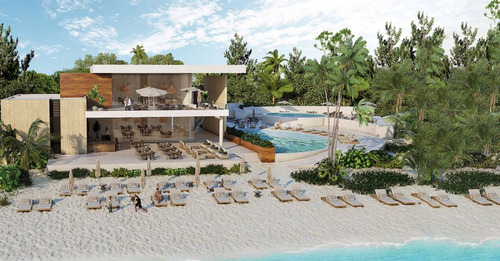 Lote En Venta En Xpu Ha Beach Resort, Con Club De Playa Privado