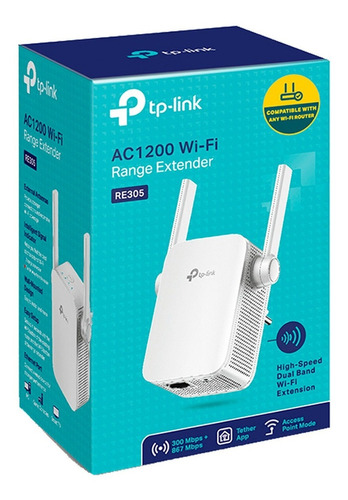 Re305 Extensor De Cobertura Wi-fi Ac1200 Color Blanco