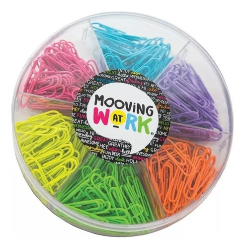 Broches Clips Kit 6 En 1 33mm Colores Flúo Mooving At Work Color Multicolor